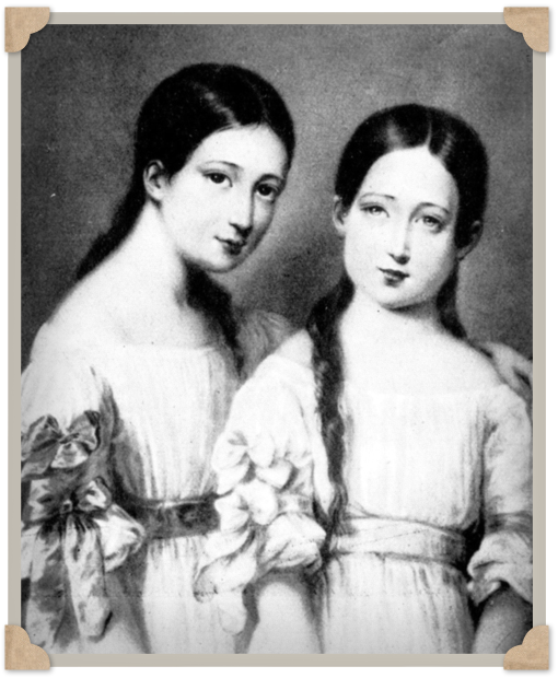 Maria Eugenia of Montijo and her sister Francisca