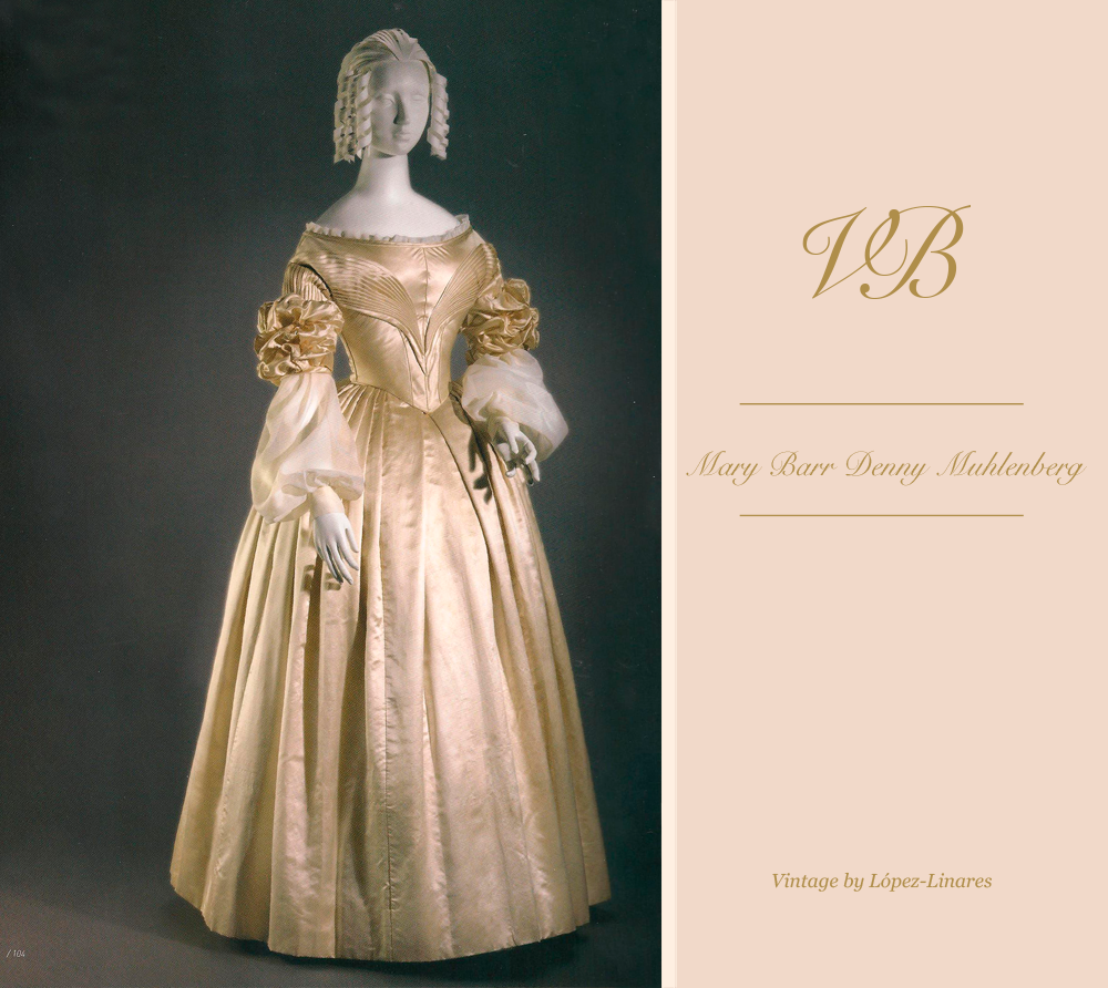 Mary Barr Denny Muhlenber's original wedding dress before any retouch  Vintage By Lopez  Linares