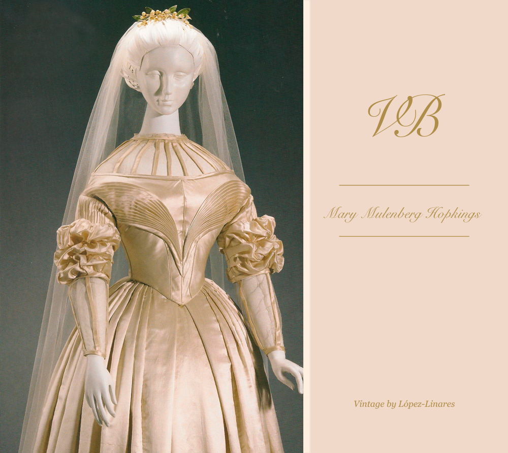 Mary Muhlenberg's bridal gown after the retouch  Vintage By Lopez Linares